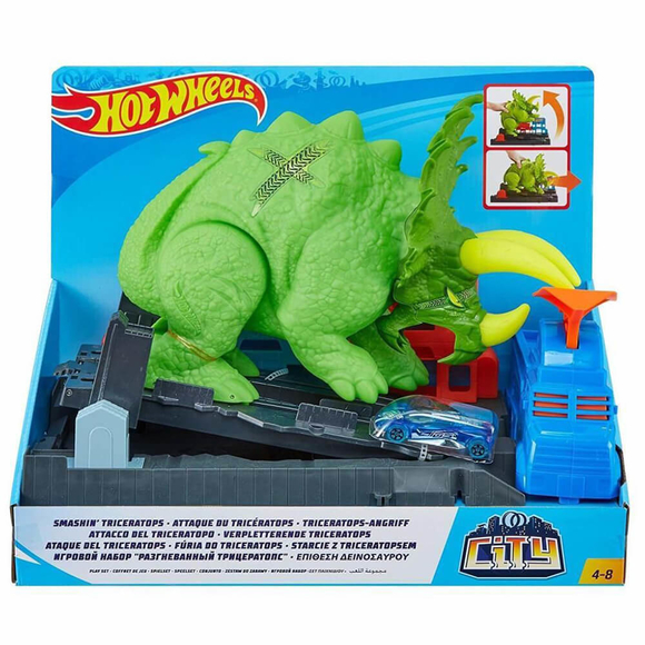 Hot Wheels Triceratops Saldırısı Oyun Seti GBF97