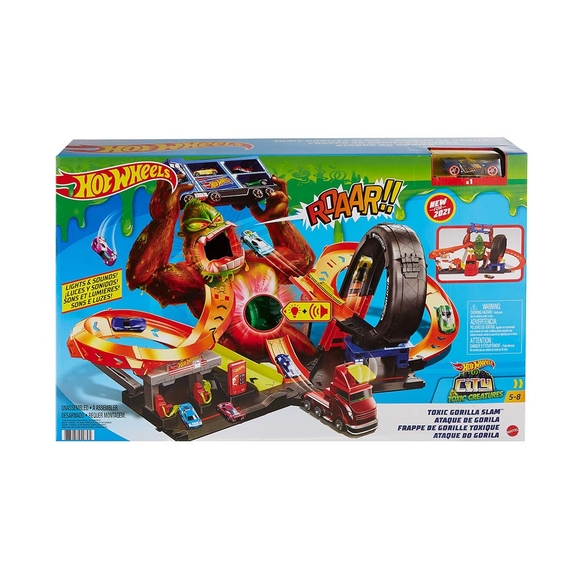 Hot Wheels Zehirli Goril Saldırısı Oyun Seti GTT94