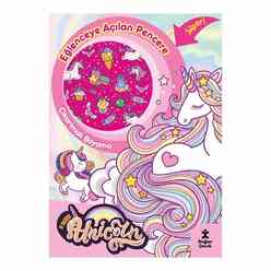 Doğan Egmont - I Love Unicorn Eğlenceye Açılan Pencere Çıkartmalı Boyama Kitabı 