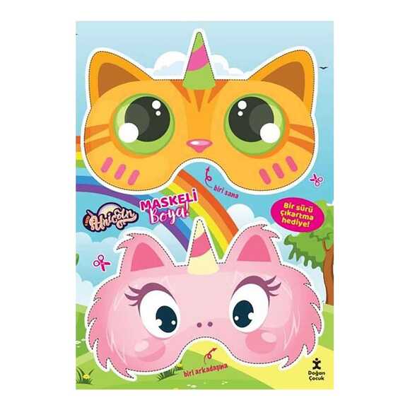 I Love Unicorn Maskeli Boya! Bir Sürü Çıkartma Hediye!