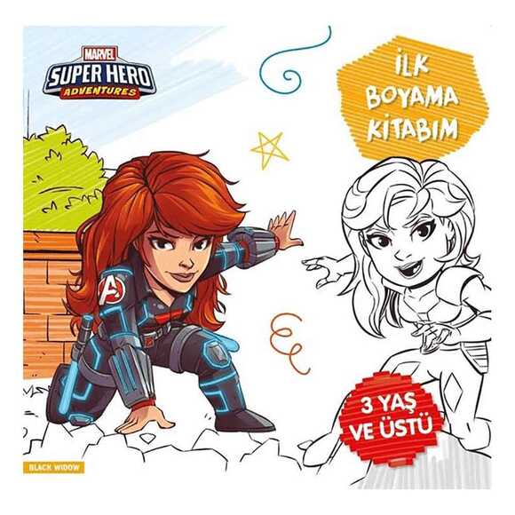 İlk Boyama Kitabım Black Widow - Marvel Super Hero Adventures
