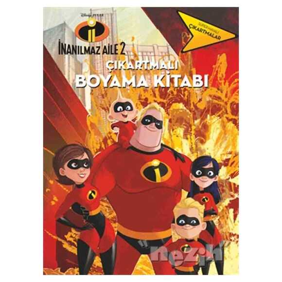 İnanılmaz Aile 2 Çıkartmalı Boyama Kitabı