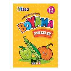Limon Kids Yayınları - İnce Boyama Sebzeler