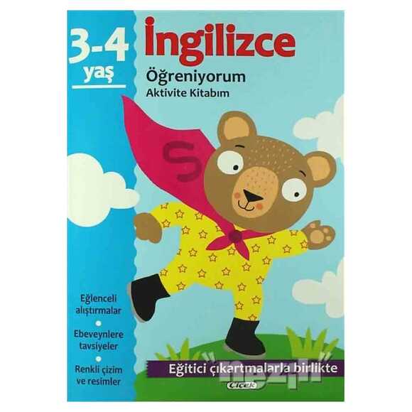 İngilizce Öğreniyorum 3-4 Yaş Aktivite Kitabım