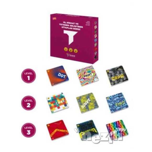 IQ Dikkat ve Yetenek Geliştiren Kitaplar Serisi (9 Kitap Takım)