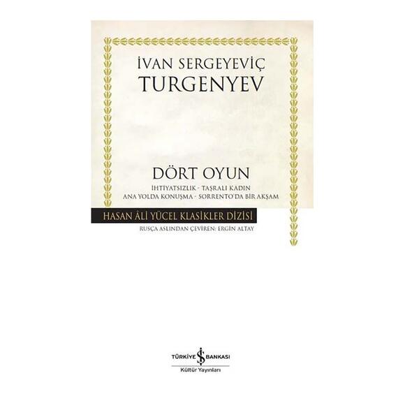 İş Bankası Dört Oyun (Turgenyev)