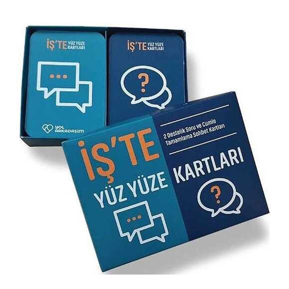 İş’te Yüz Yüze Kartları - 2 Destelik Soru ve Cümle Tamamlama Sohbet Kartları