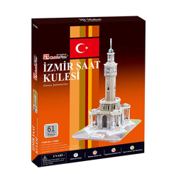 İzmir Saat Kulesi 61 Parça 3D Puzzle C168H - Thumbnail