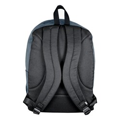 Jacbag Jac-56 Campus Deri Tabanlı İki Bölmeli Sırt Çantası Gri - Thumbnail