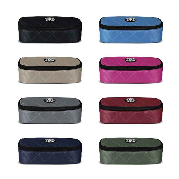 Jacbag Kapitone Desenli Oval Xl Kalem Kutu Düz Renkler Jac-70
