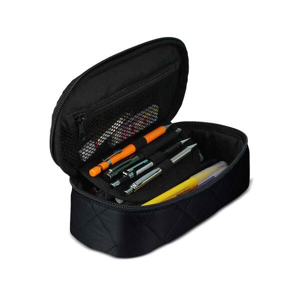 Jacbag Kapitone Desenli Oval Xl Kalem Kutu Düz Renkler Jac-70