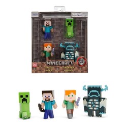 Jada - Jada Minecraft Metalfigs 4’lü Die-Cast Figür Seti 2,5 İnç 9334337314R00