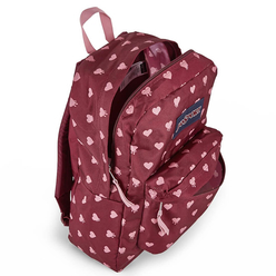 Jansport Superbreak Russet Red Bleeding Hearts Sırt Çantası JS00T50148X - Thumbnail