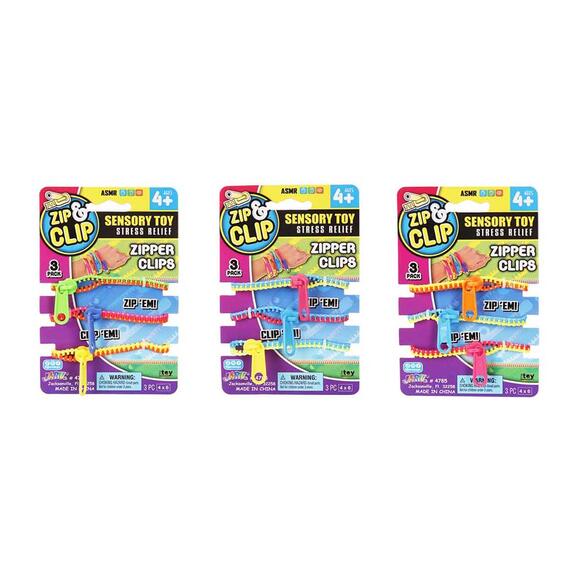 Jaru Zip & Clip Zipper 3 Asorti S01004785