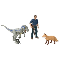 Jurassic World Karakter ve Dinozor Figürü Paketi HDX46 - Thumbnail