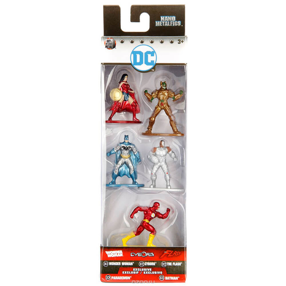 Justice League Nano Metal Figür 5’li