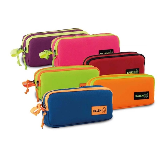 Kalemlig Flat Çift Bölmeli Kalemlik KL19-FL73