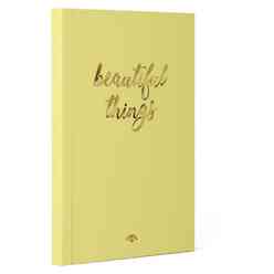 Kalipso - Kalipso 13x19 Pastel Sarı Soft Kapak Çizgili