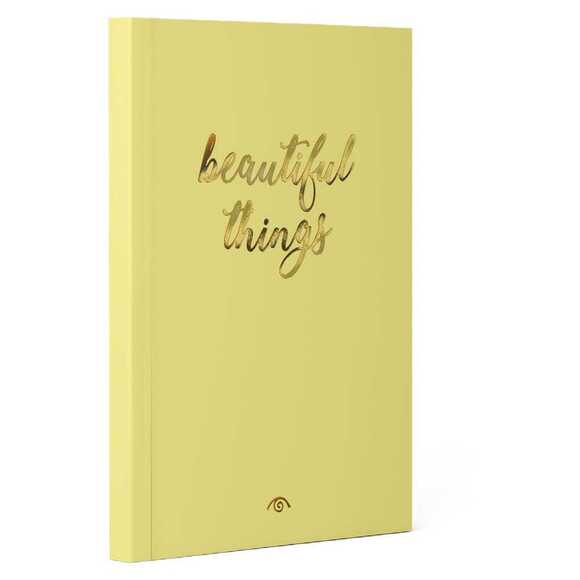 Kalipso 13x19 Pastel Sarı Soft Kapak Çizgili