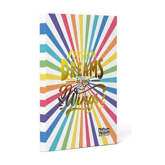 Kalipso Dreams 14X20 Cm Varak Baskılı Sert Kapak 192 Sayfa Çizgili Defter