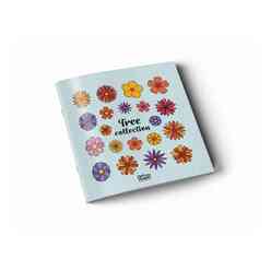 Kalipso Flower Collection 20x20 Cm Laklı Yumuşak Kapak 24 Yp. Çizgili - Thumbnail