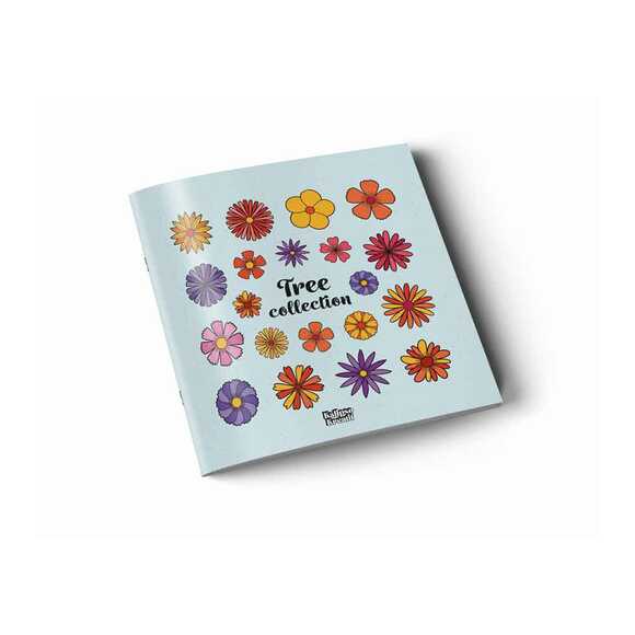 Kalipso Flower Collection 20x20 Cm Laklı Yumuşak Kapak 24 Yp. Çizgili