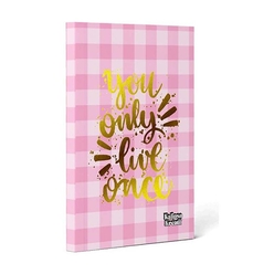 Kalipso - Kalipso Live 14X20 Cm Varak Baskılı Sert Kapak 192 Sayfa Çizgili Defter