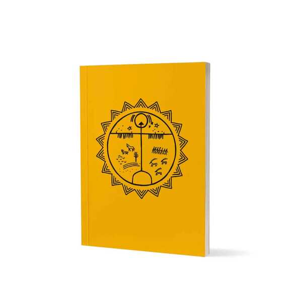 Kalipso Sarı Drum 10,5x15 Cm Varak Baskılı Karton Kapak 48 Yp. Çizgisiz