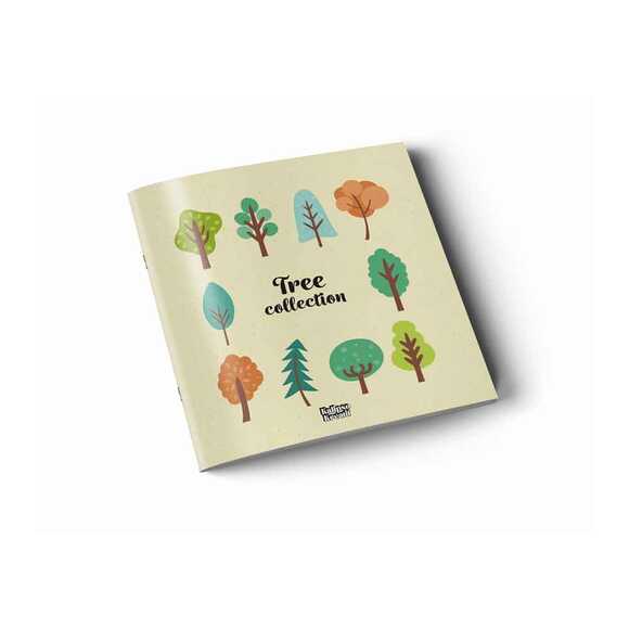 Kalipso Tree Collection 20x20 Cm Laklı Yumuşak Kapak 24 Yp. Çizgili
