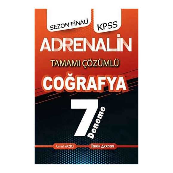 Kapadokya Adrenalin KPSS Coğrafya 7 Deneme