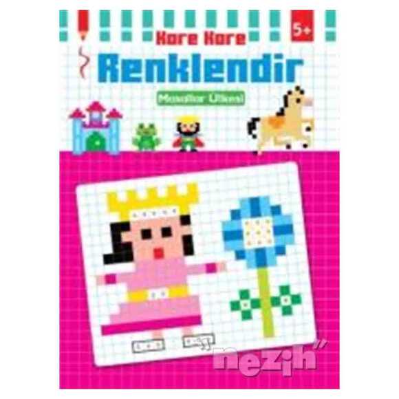 Kare Kare Renklendir - Masallar Ülkesi