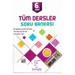 Karekök Yayınları - Karekök 6. Sınıf Tüm Dersler Soru Bankası