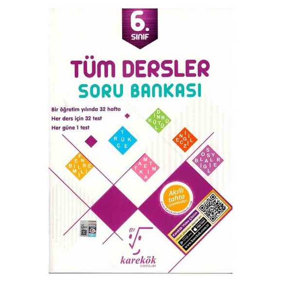 Karekök 6. Sınıf Tüm Dersler Soru Bankası