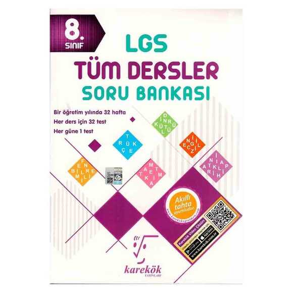 Karekök 8. Sınıf Tüm Dersler Soru Bankası