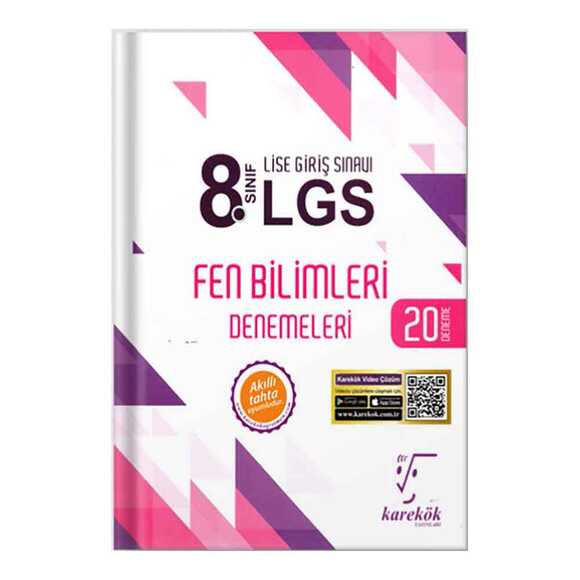 Karekök 8.Sınıf LGS Fen Bilgisi Denemeleri 20 Deneme