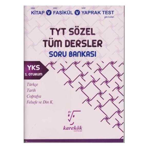 Karekök Tyt Tüm Dersler Soru Bankası(Sözel)