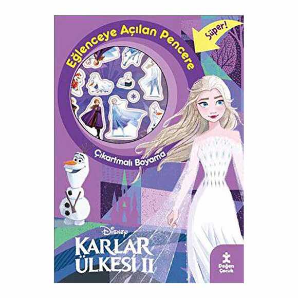 Karlar Ülkesi 2 Eğlenceye Açılan Pencere Çıkartmalı Boyama Kitabı