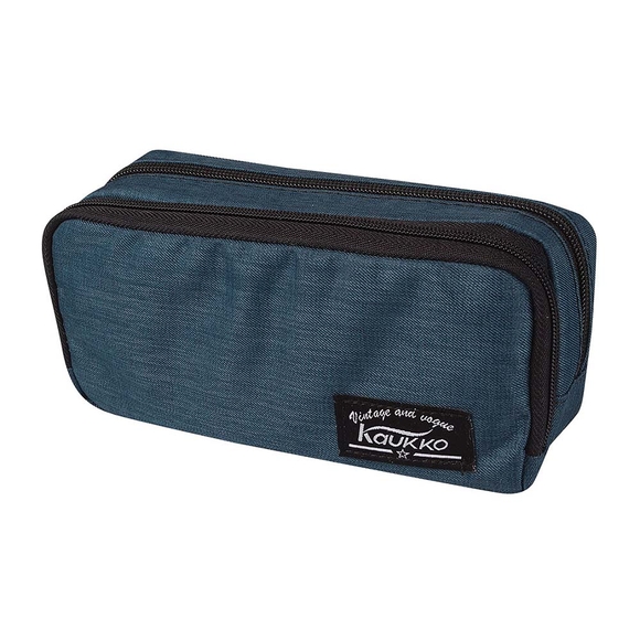 Kaukko Canvas Çift Bölmeli Kalem Çantası 46004