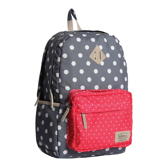 Kaukko Dots Sırt Çantası (Gri) K1023