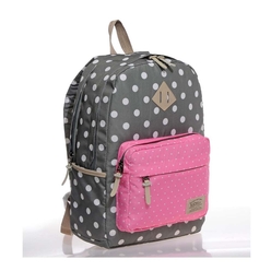 Kaukko Dots Sırt Çantası Gri K1112 - Thumbnail