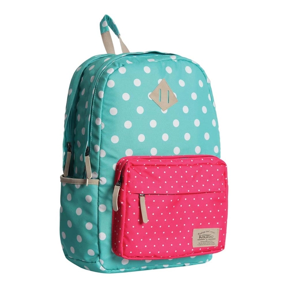 Kaukko Dots Sırt Çantası (Mint) K1026