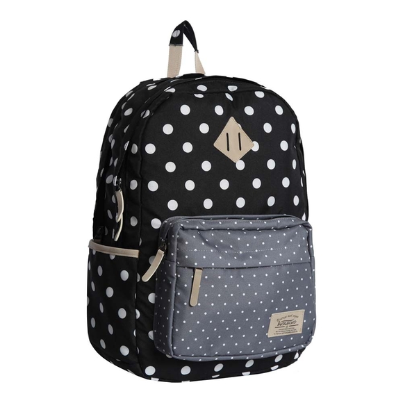 Kaukko Dots Sırt Çantası (Siyah) K1028