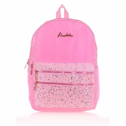 Kaukko - Kaukko K1546 Sırt Çantası Taş.Pullu Pembe