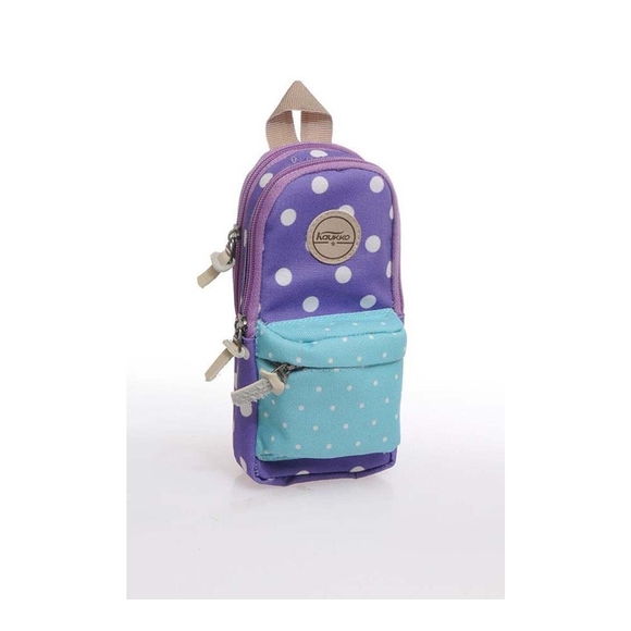 Kaukko Kalem Çantası Dots Lila K2110