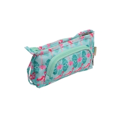 Kaukko - Kaukko Kalem Çantası Flamingo Mint K2096
