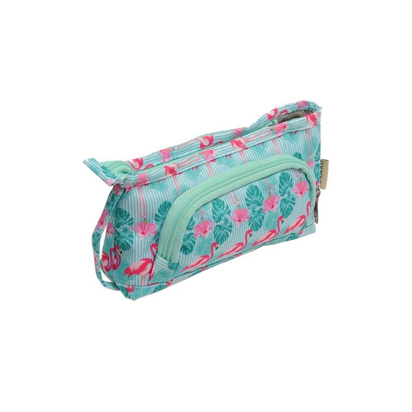 Kaukko Kalem Çantası Flamingo Mint K2096
