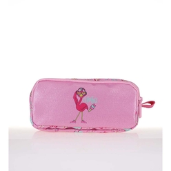 Kaukko - Kaukko Kids&Love Flamingo Kalem Çantası Aynalı-Sim L8066