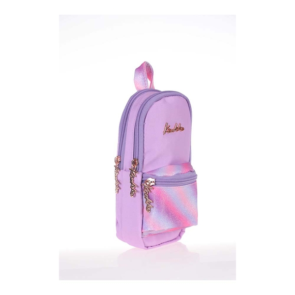Kaukko Magical Junior Bag Kalem Çantası Simli K2284
