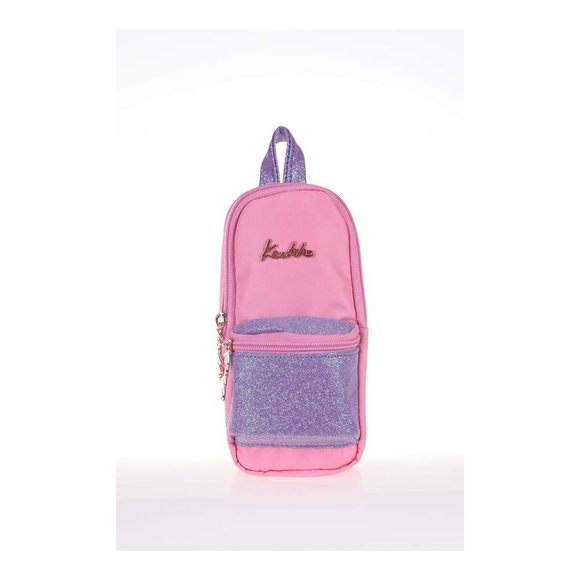 Kaukko Magical Junior Bag Kalem Çantası Simli-Roz K2285