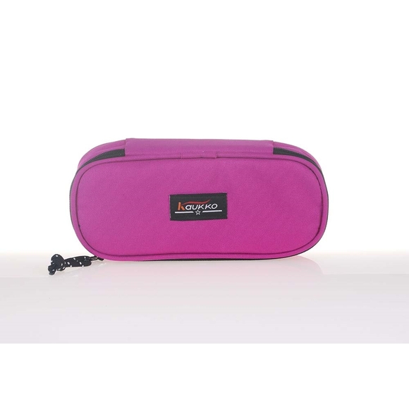 Kaukko Özel Bölmeli Kalem Çantası (Fuşya) K2265